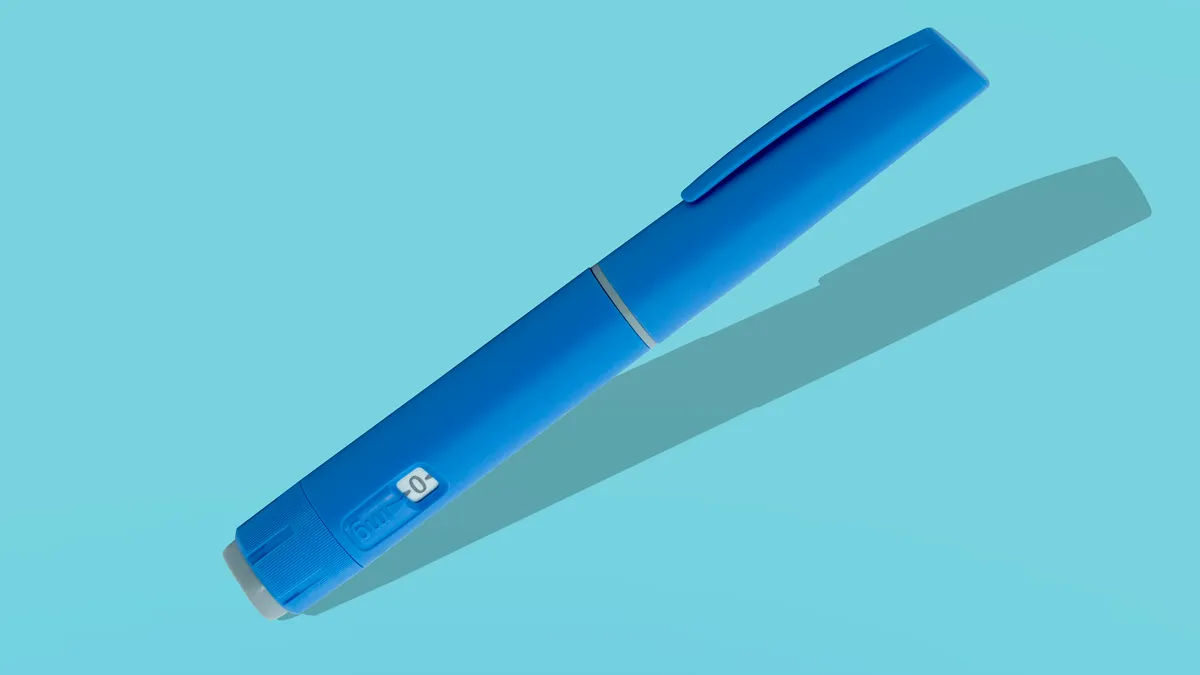 blue dosing pen for semaglutide