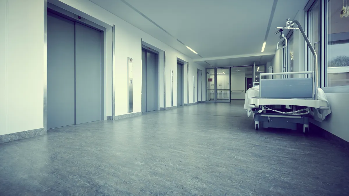 empty hospital hallway